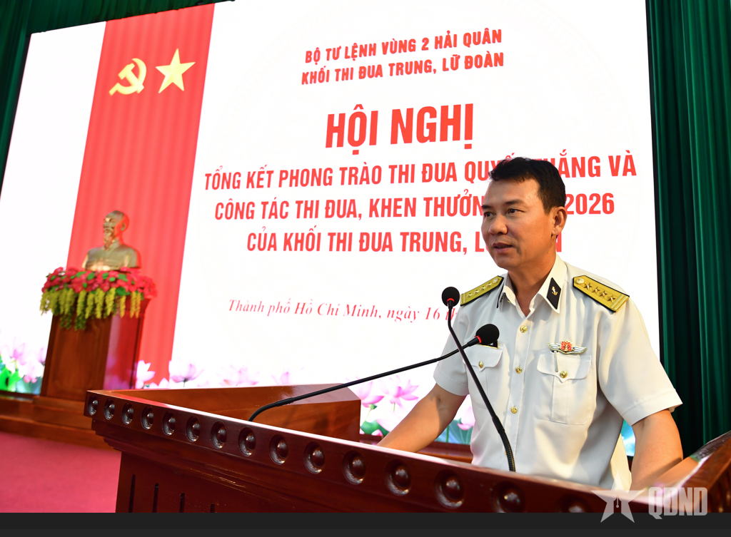 Khối thi đua Trung, Lữ đoàn, Vùng 2 Hải quân tổng kết Phong trào Thi đua Quyết thắng năm 2026